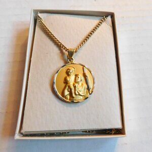 Saint Christopher Pendant Necklace